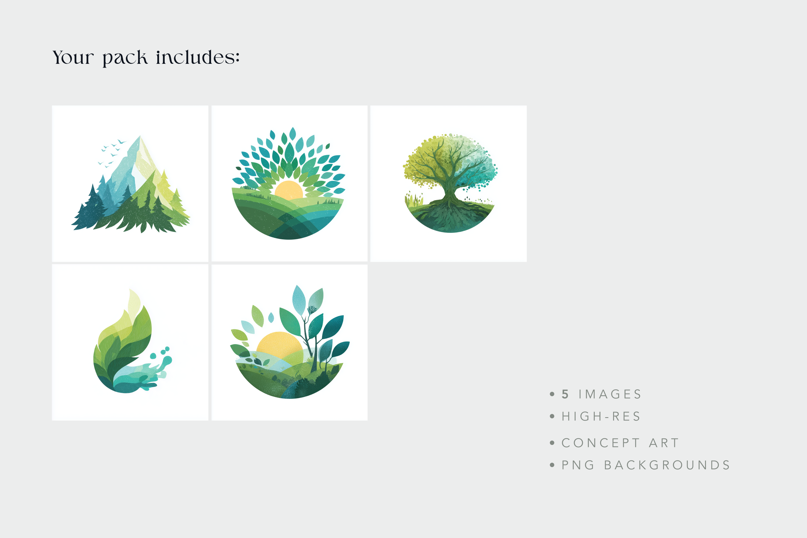 Nature Sustainability Logos