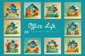 Office illustrations