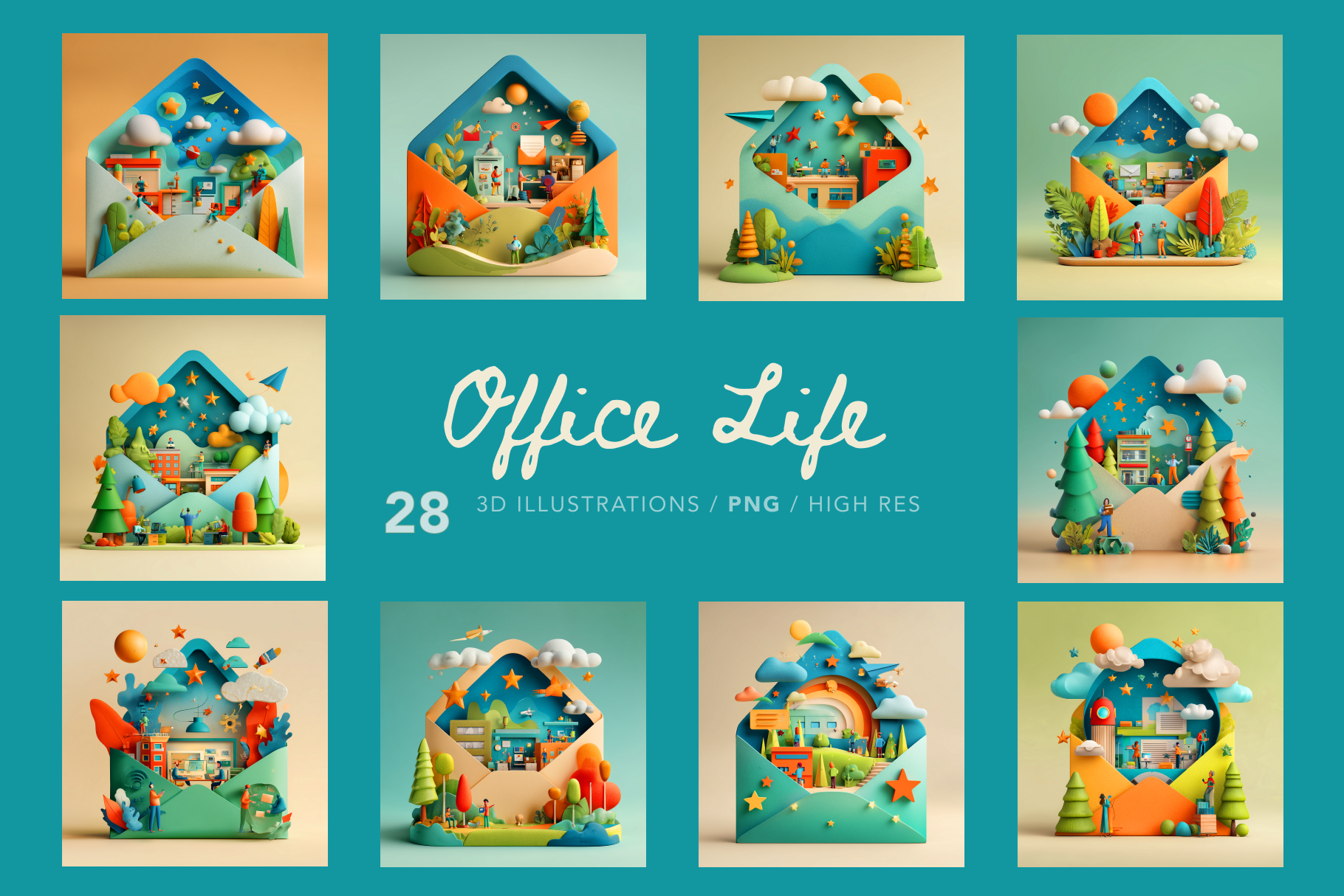 Office illustrations