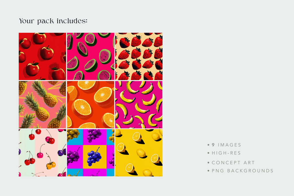 Pop Art Fruit