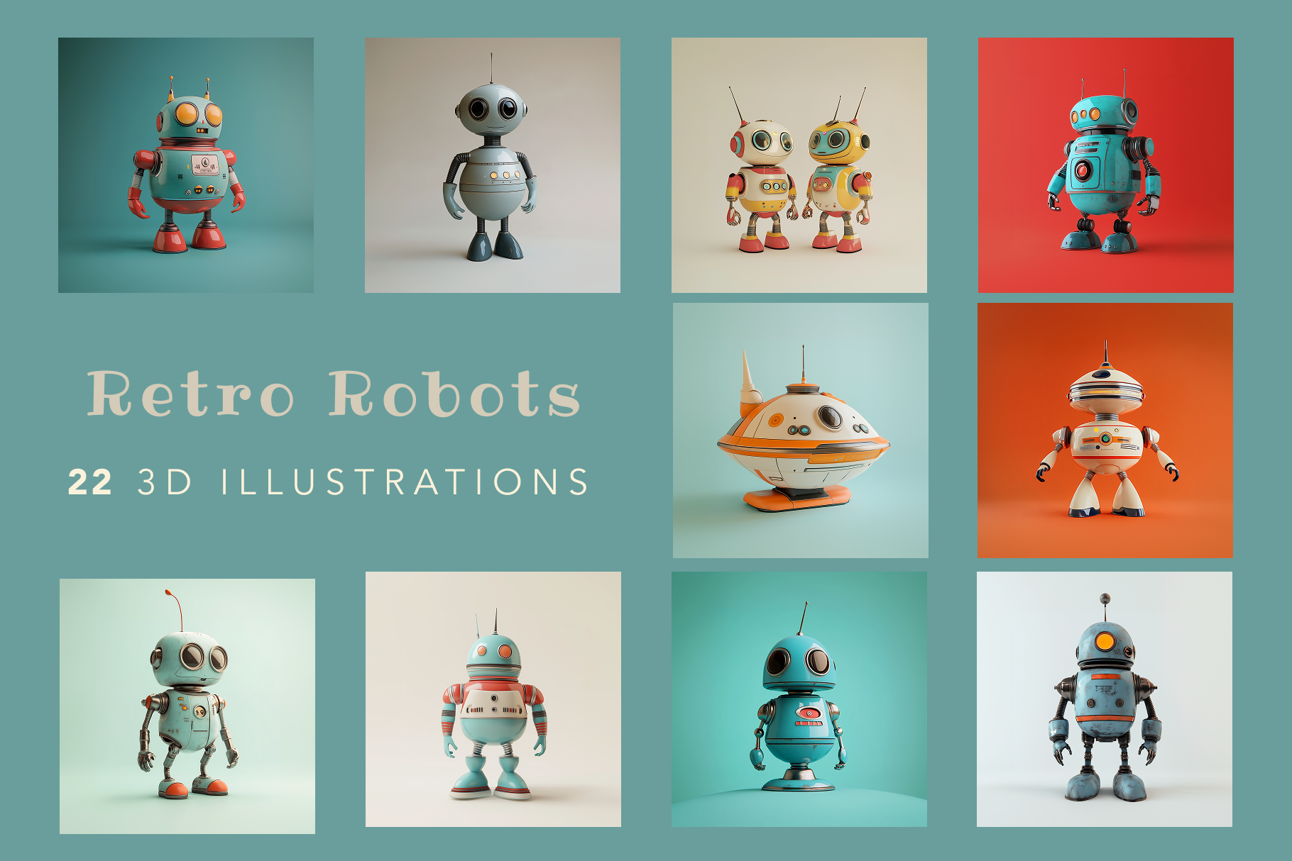 retro robots