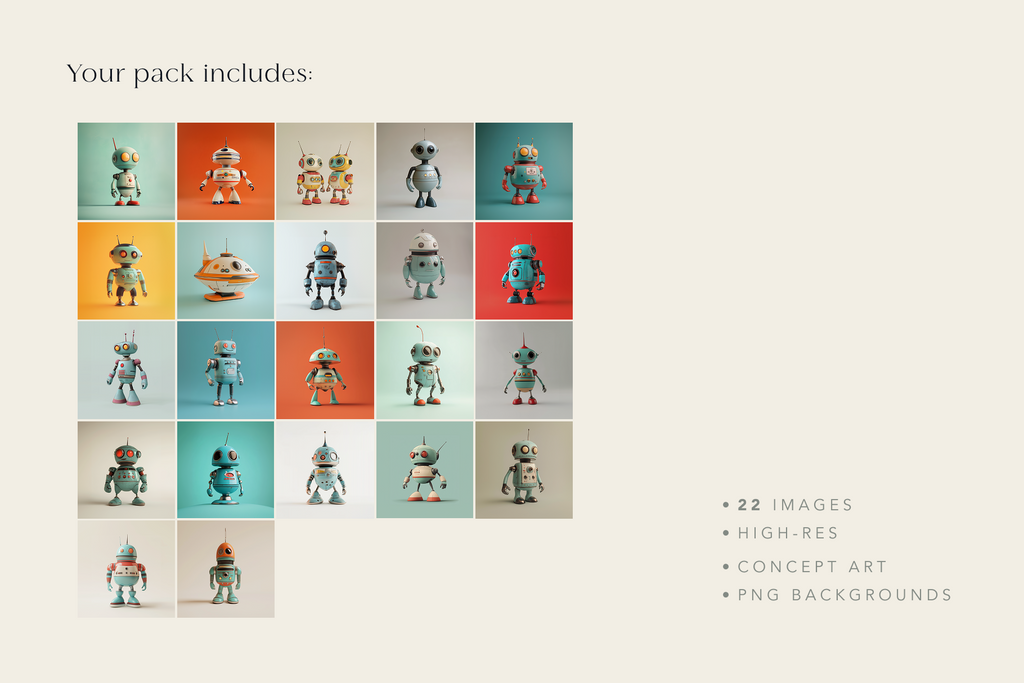 retro robots