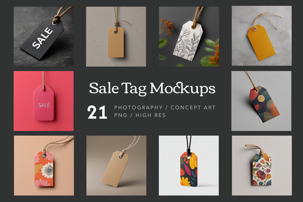 Sale Tag Mockups