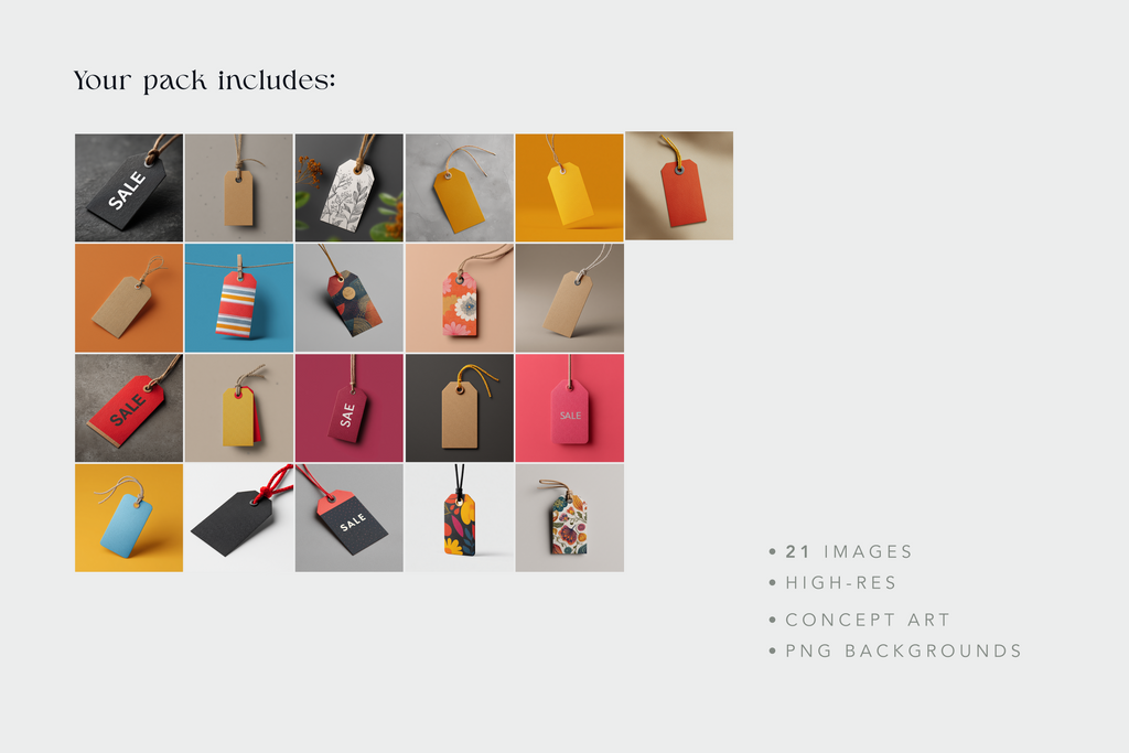 Sale Tag Mockups