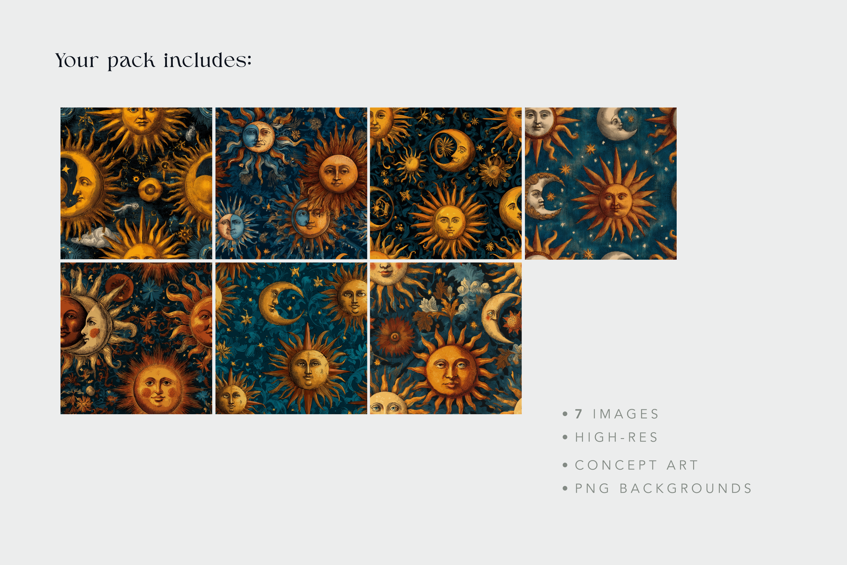 Sun and Moon Motifs