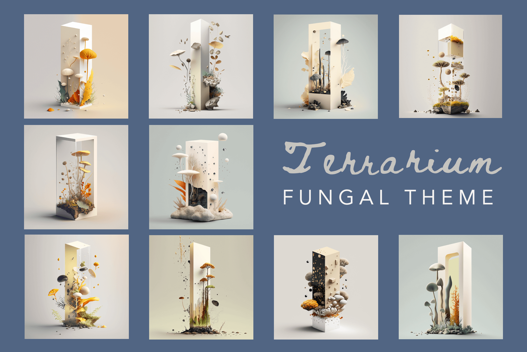 Fungal Terrarium Illustration