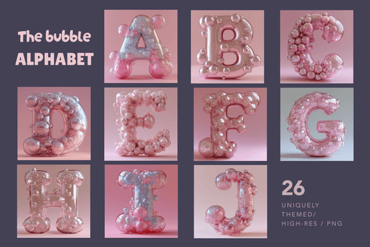 The Bubble Alphabet - Typedreams  