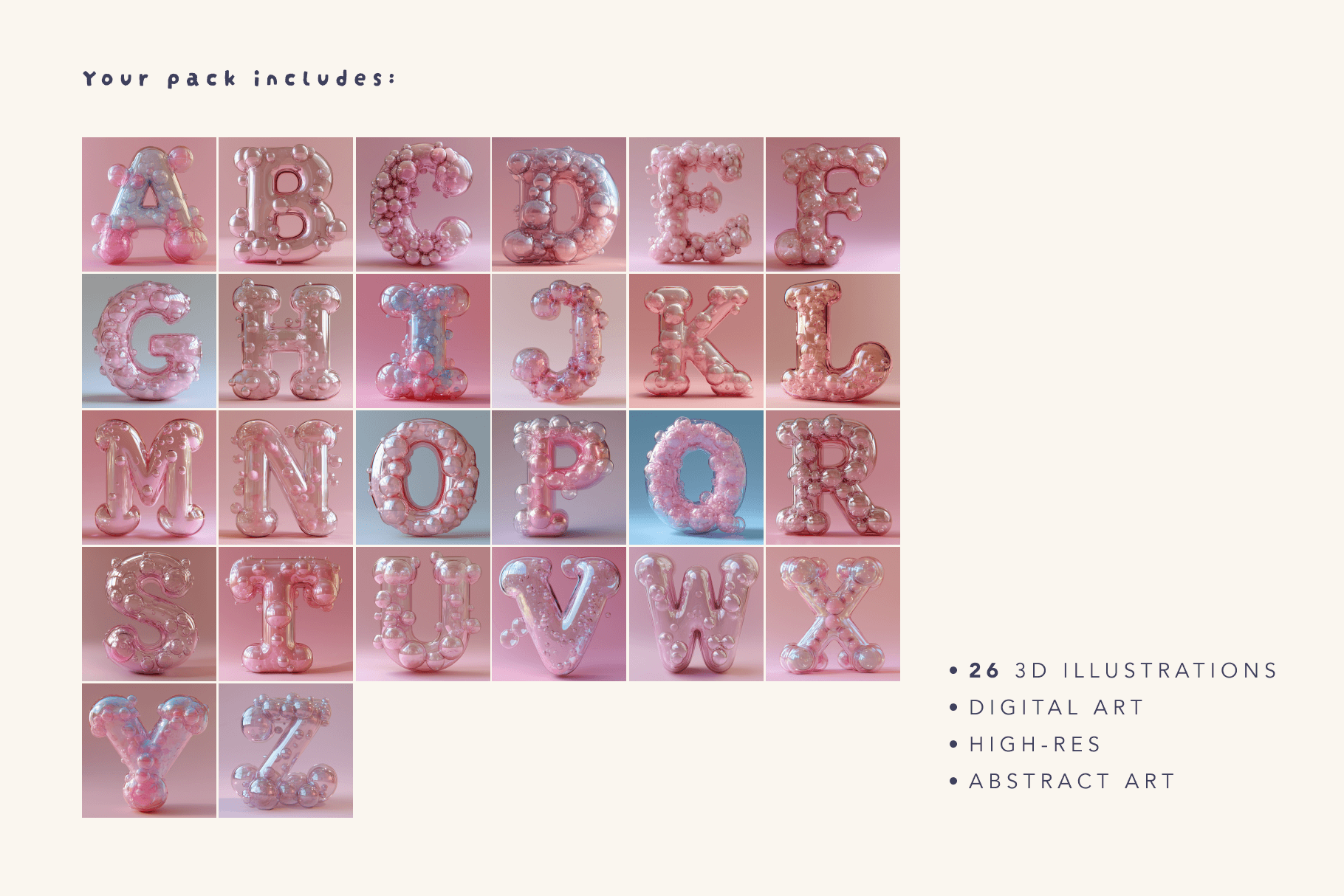The Bubble Alphabet - Typedreams  