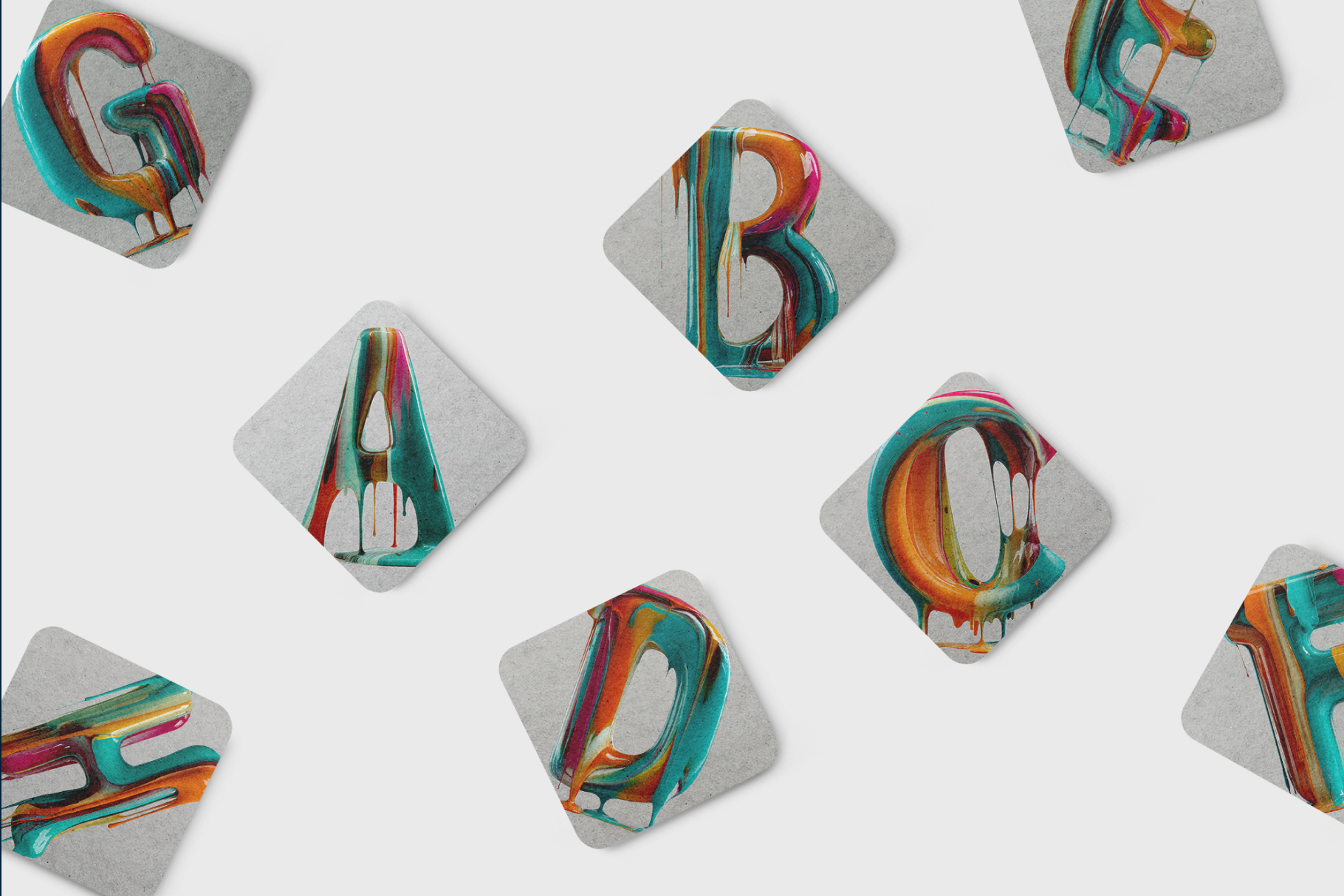The Dripping Paint Alphabet