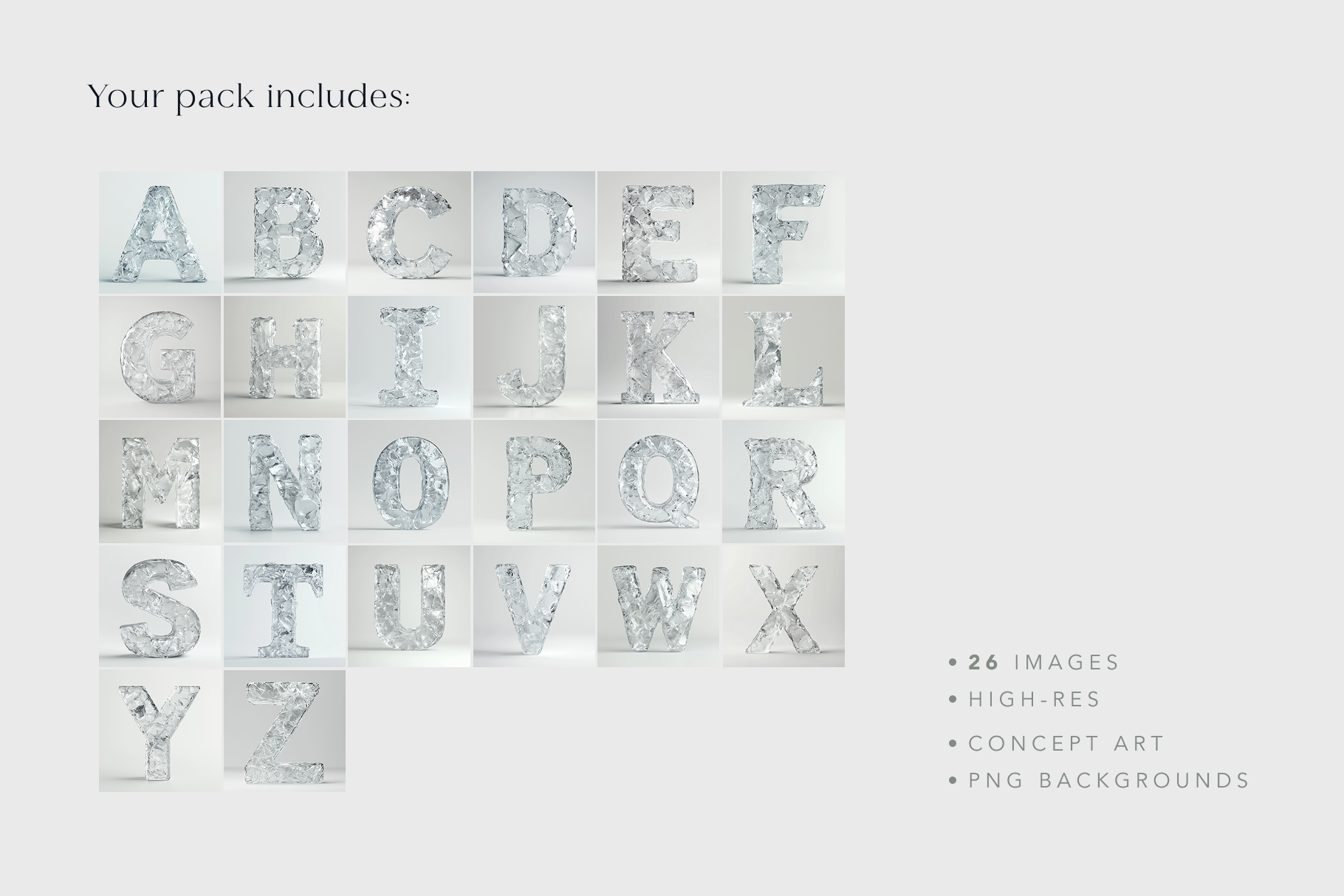 Frozen letters