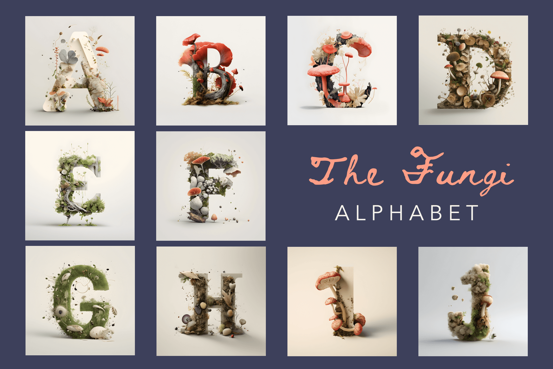 Illustrated fungal alphabet