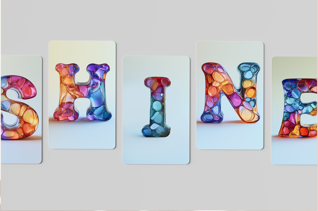 glass alphabet