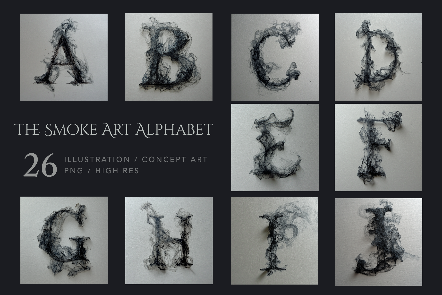 The Smoke Art Alphabet