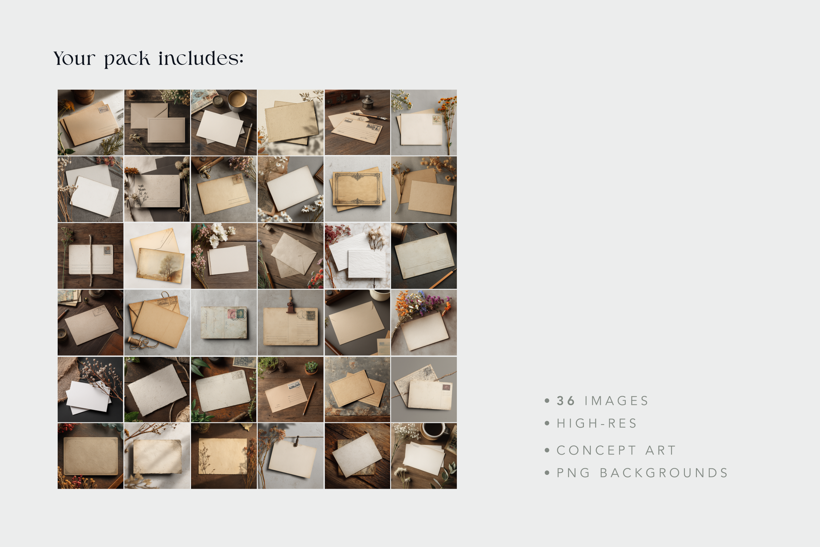 Vintage Postcards Mockups