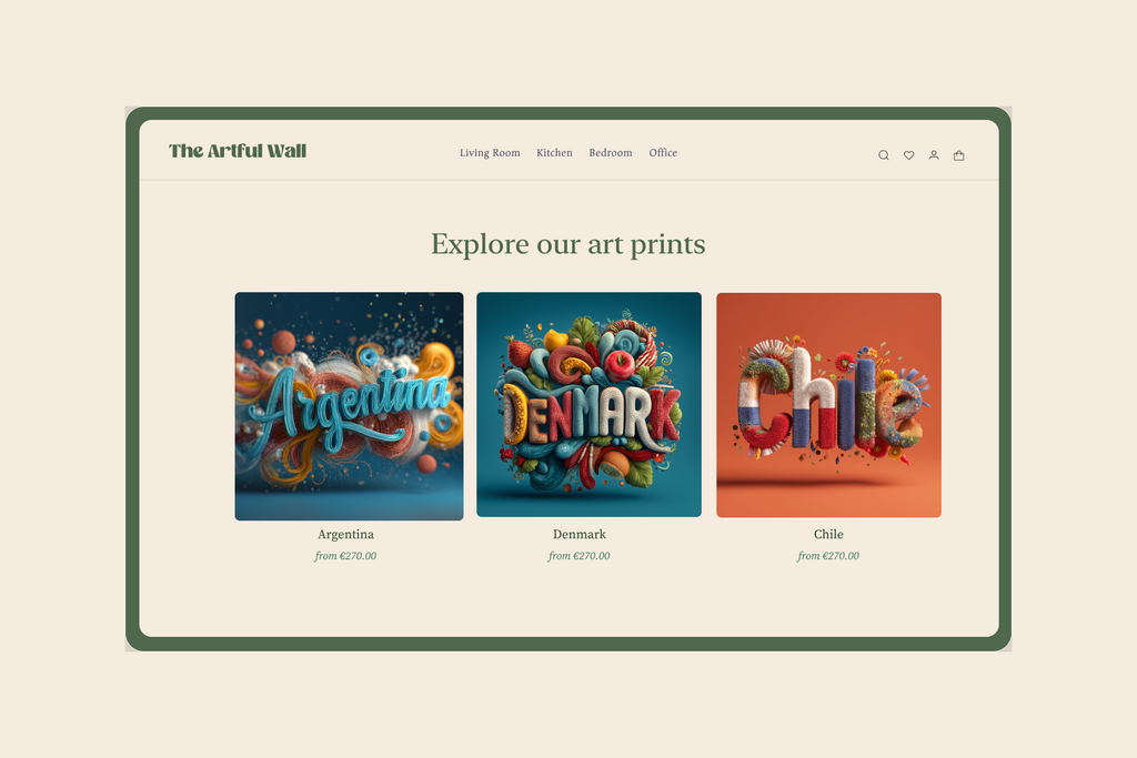 World Countries Lettering