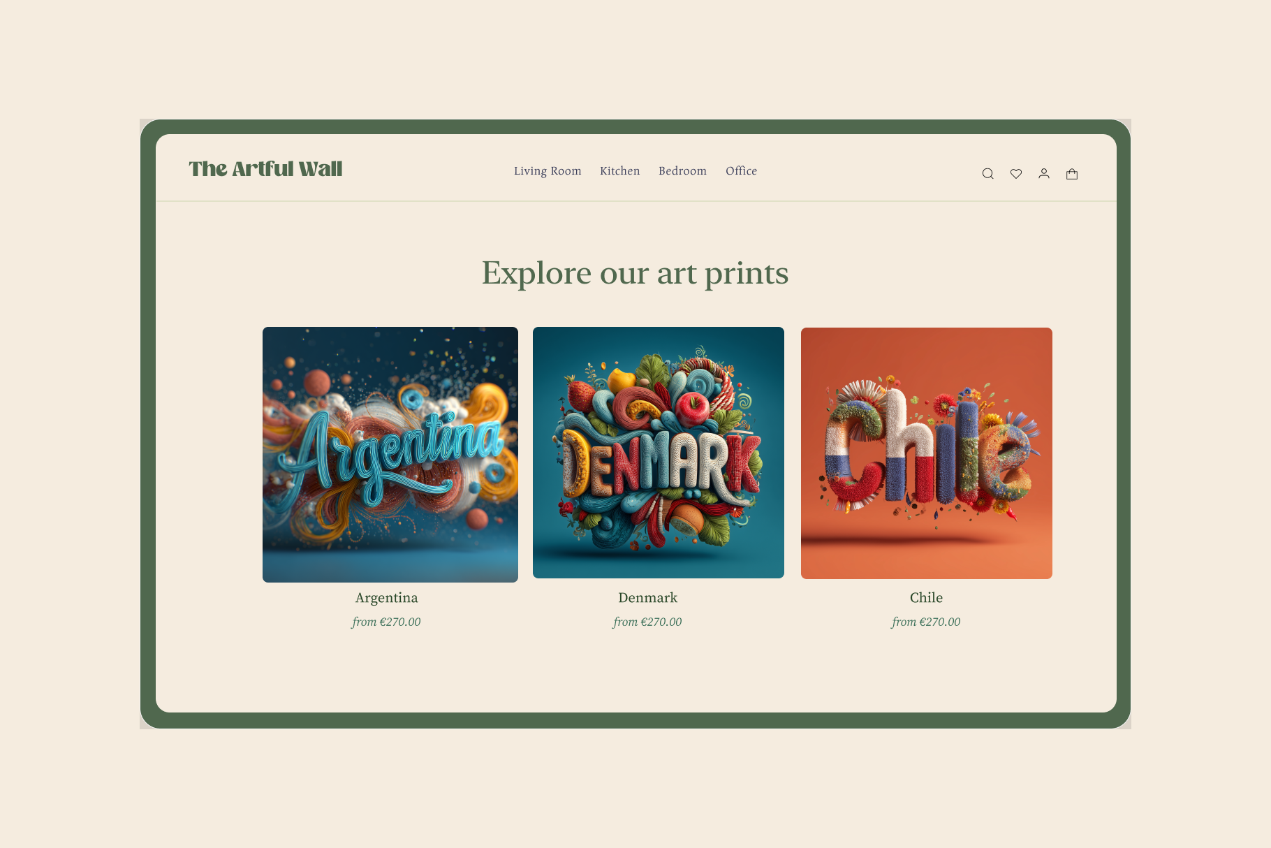 World Countries Lettering