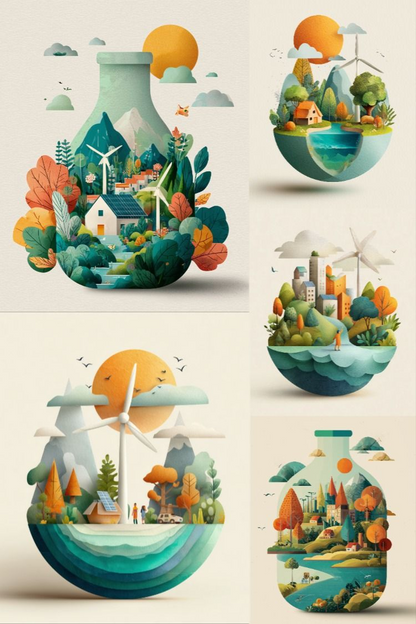 Eco-friendly living - Stock Images