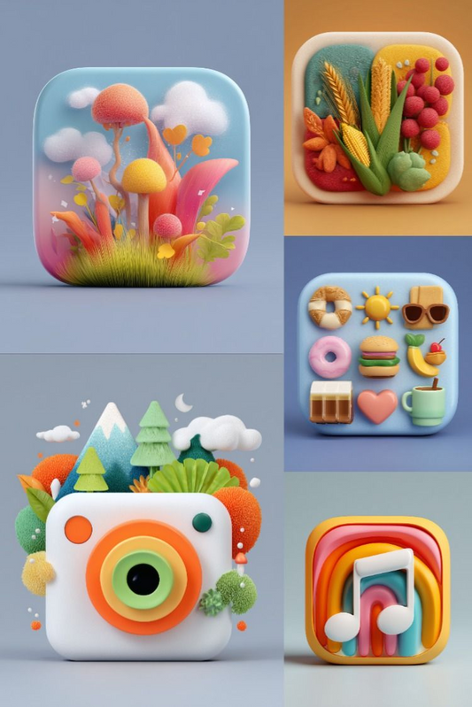 3D Icons - Stock Images