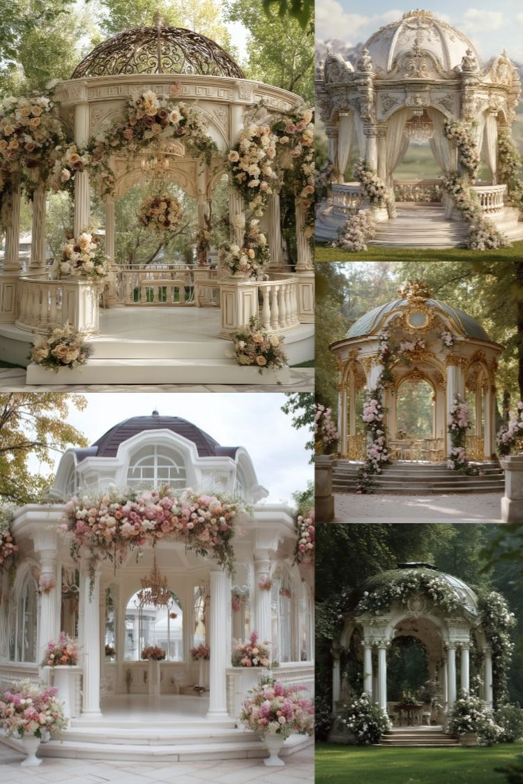 Rococo Wedding - Stock Images