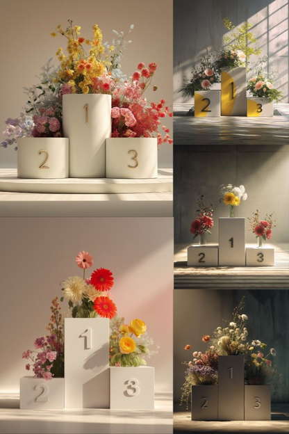 Winner Podiums - Stock Images