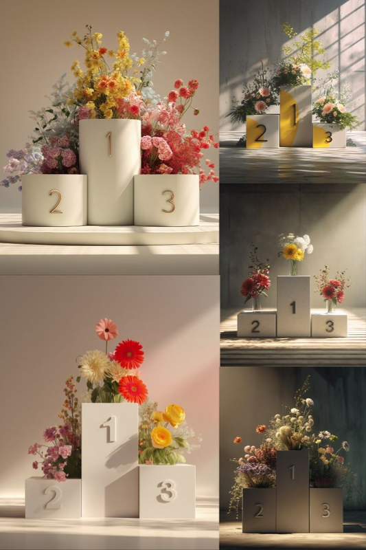 Winner Podiums - Stock Images