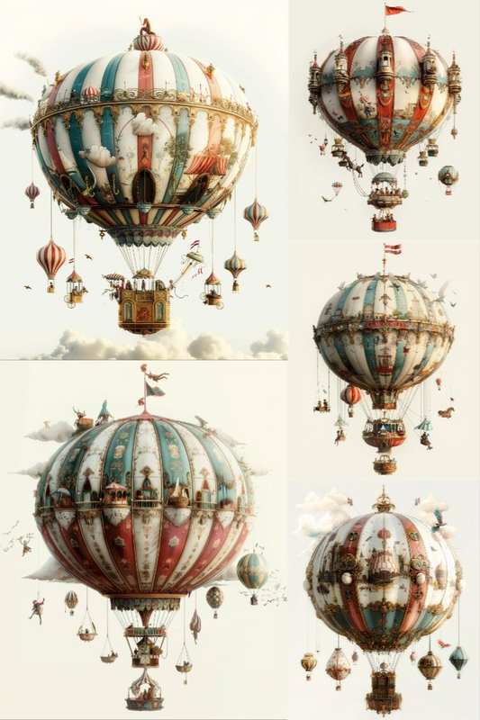 Circus Dreams Hot Air Balloons - Stock Images