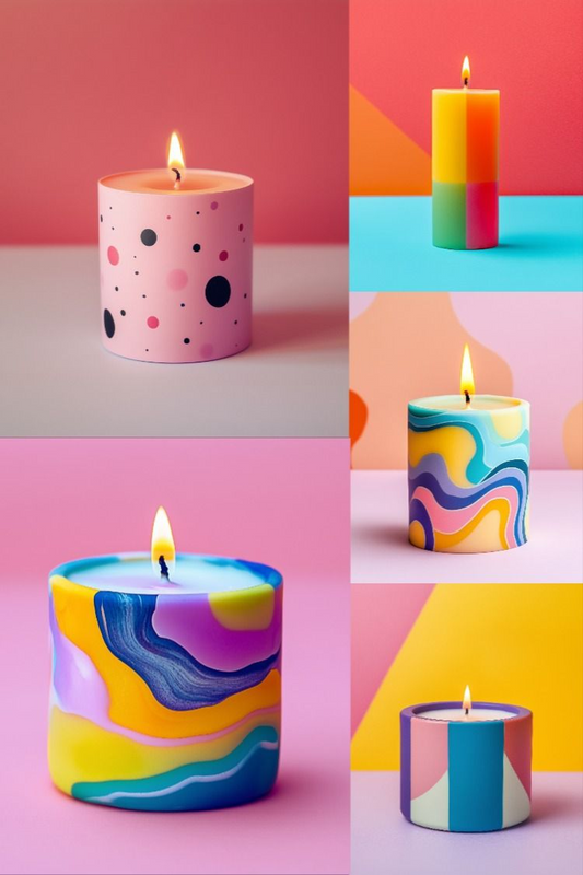 Fun with Candles - Stock Images
