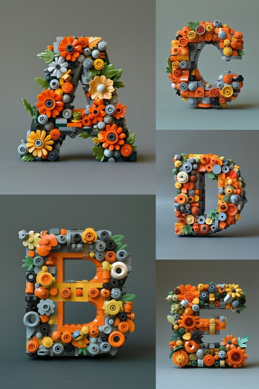 The Lego Alphabet - Stock Images