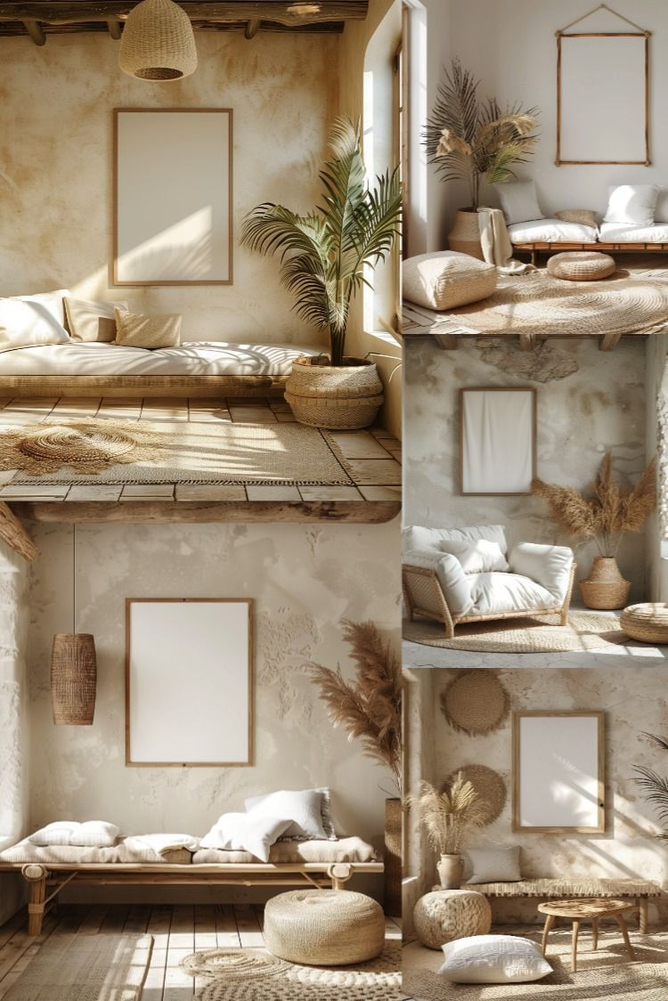 Interior Frame Mockup Set - Stock Images