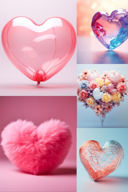 Valentine Hearts - Stock Images