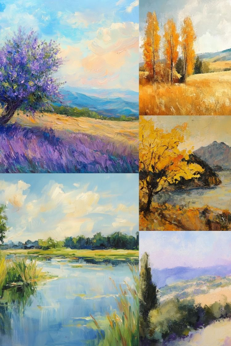 Impressionist Landscape - Stock Images