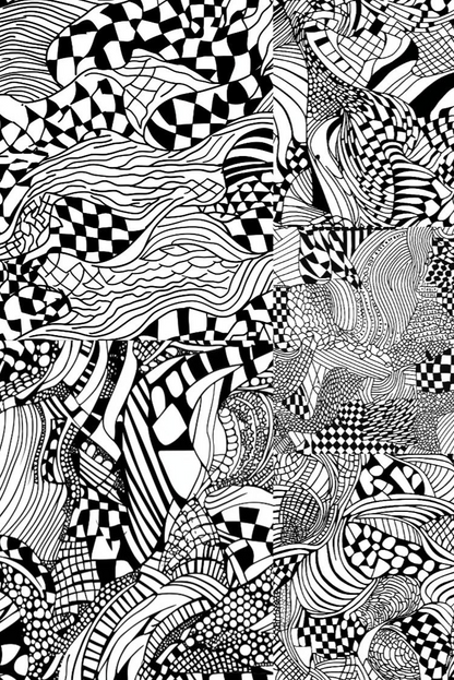 Zentangle tiles - Stock Images