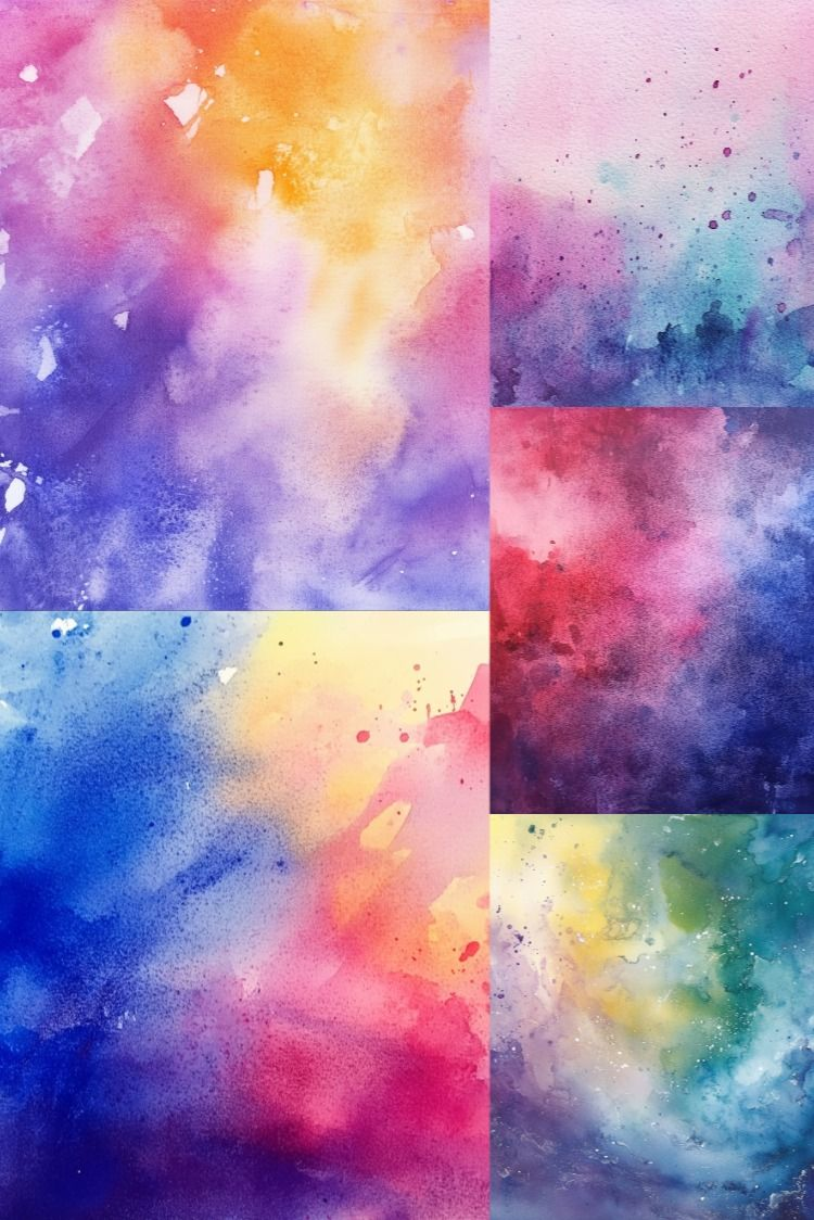 Watercolour Backgrounds - Stock Images