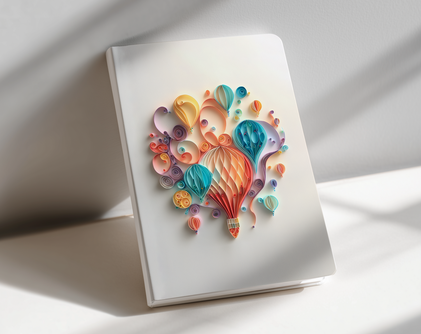 hot air balloons journal notebook