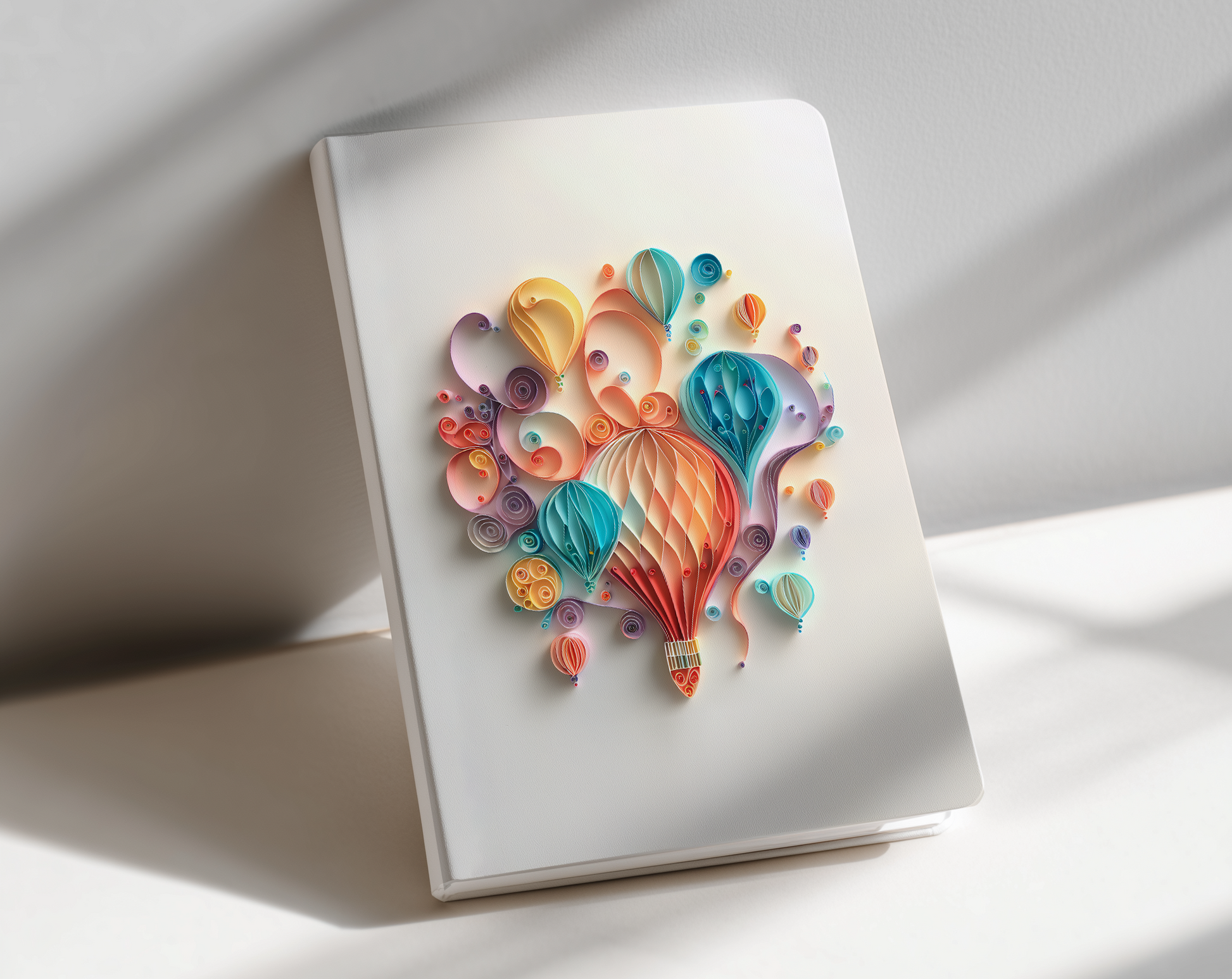 hot air balloons journal notebook