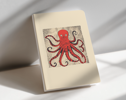 Stamped Octopus Journal Notebook