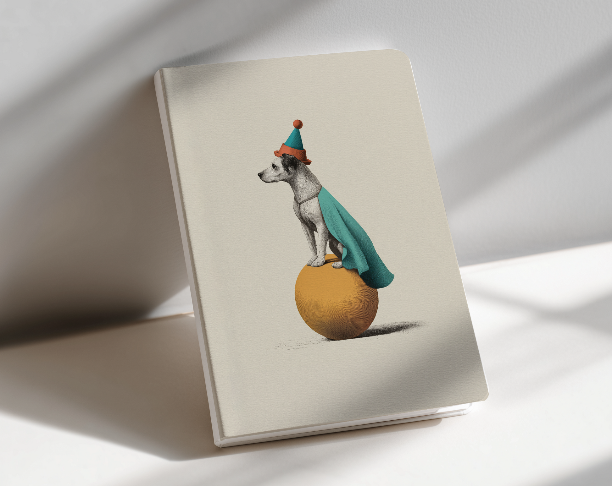 vintage circus dog - journal notebook