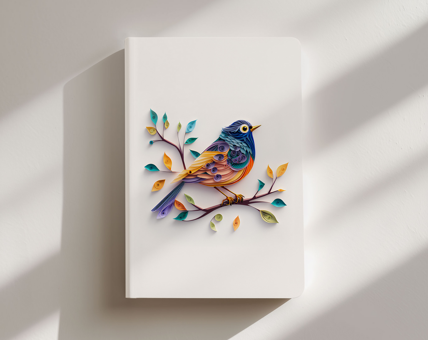 Colorful bird illustration on a white background
