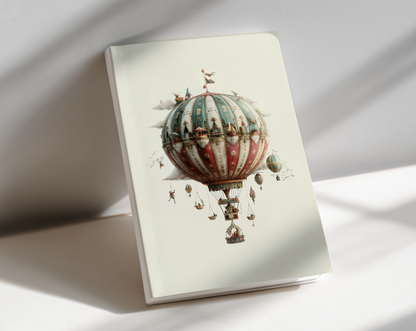 hot air balloons journal notebook