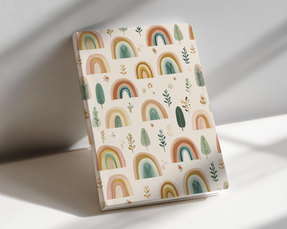 rainbow pattern - notebook journal
