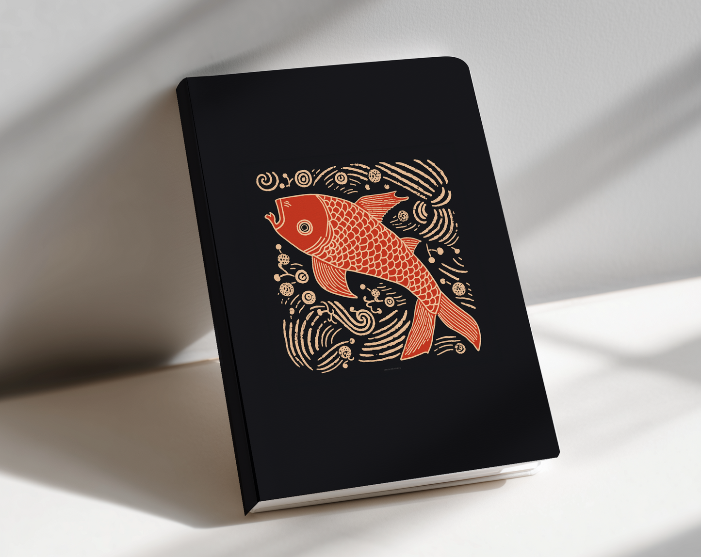 Stamped Fish journal notebook