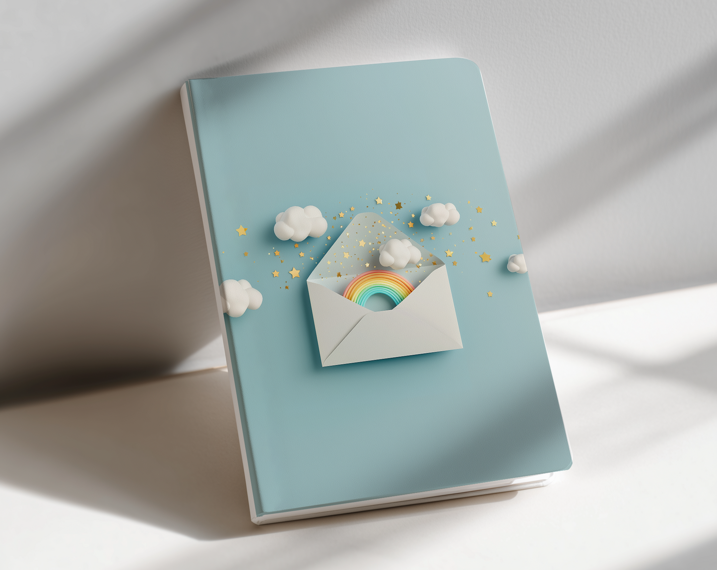 rainbow mail journal notebook