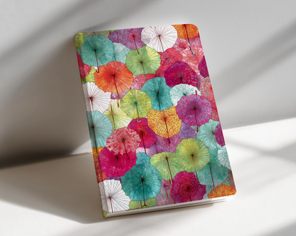 Umbrellas - Physical Journal Notebook