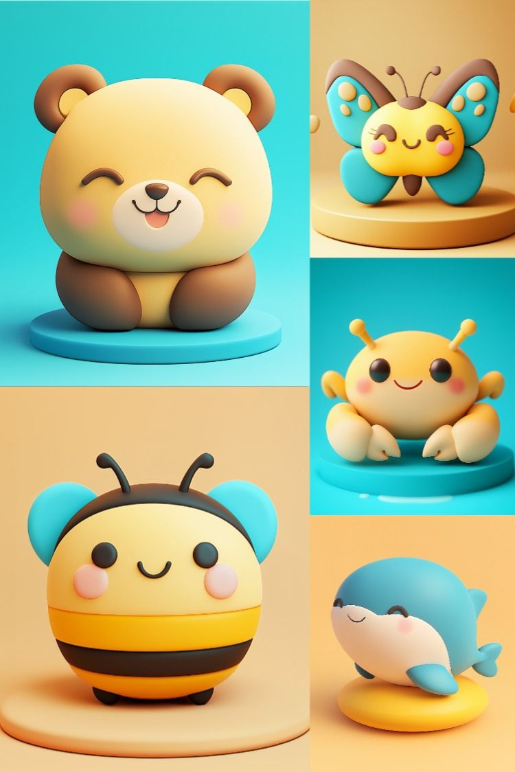 Animal Kawaii - Stock Images