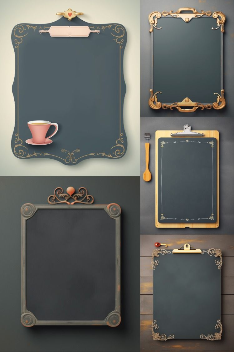 Menu Blackboard Backgrounds