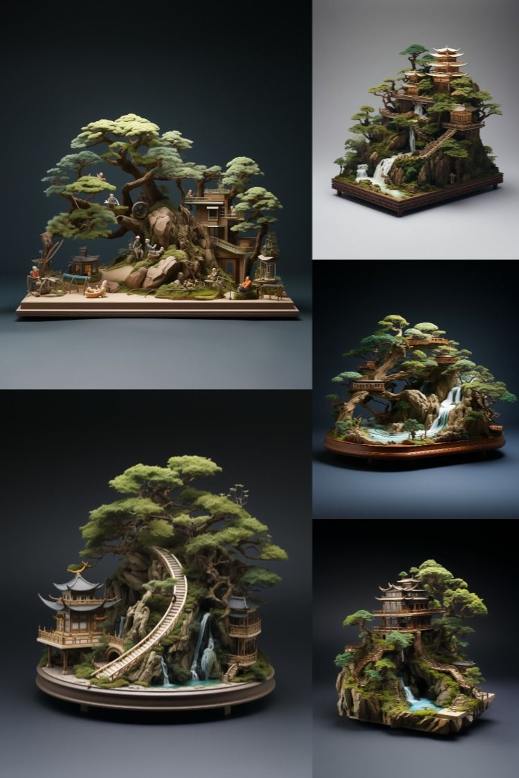 Bonsais - Stock Images