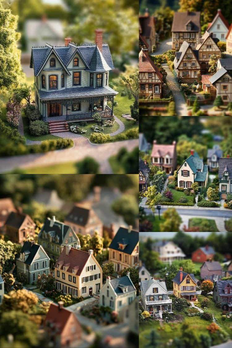 Little Houses - Stock Images