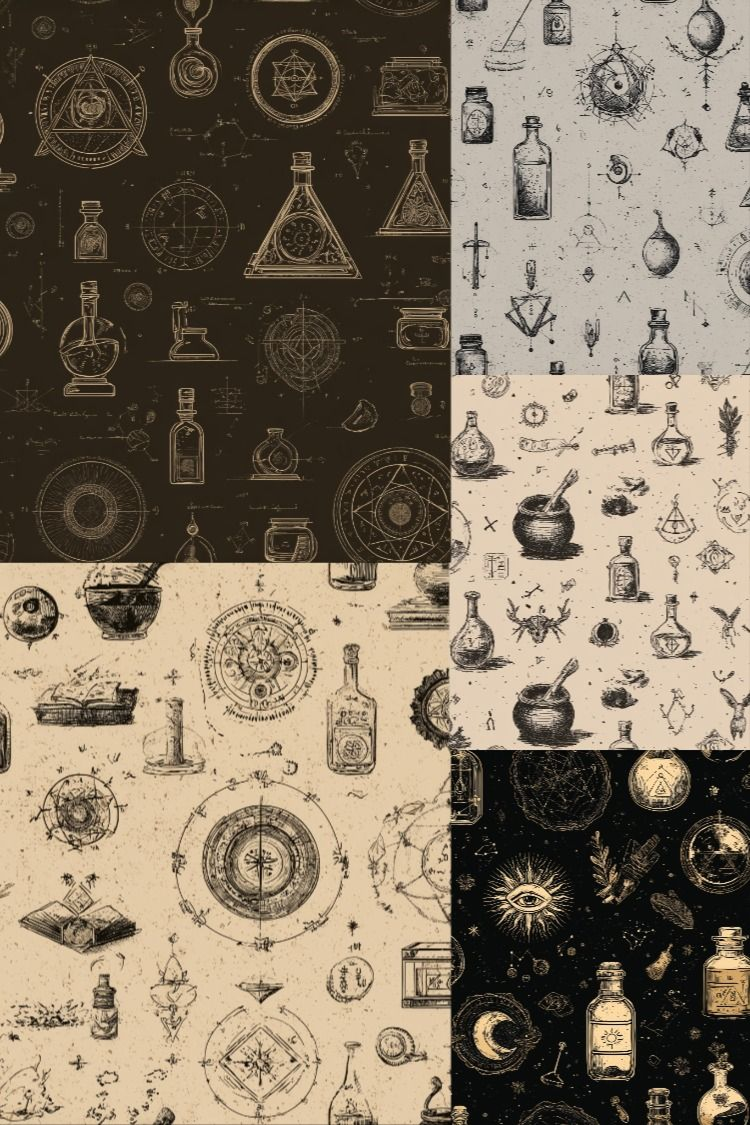 Alchemy Patterns - Stock Images