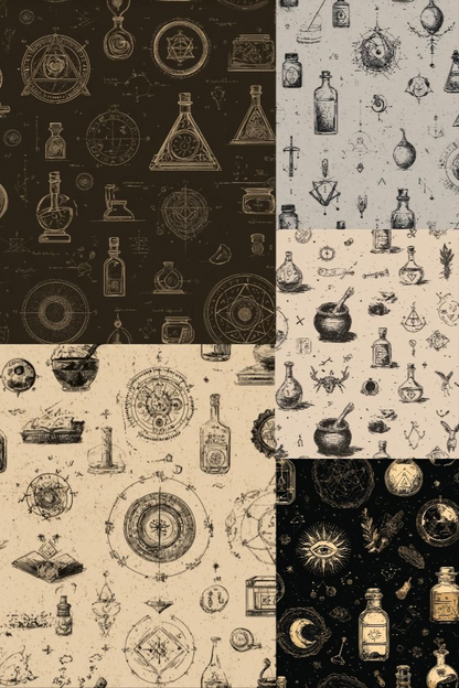Alchemy Patterns - Stock Images