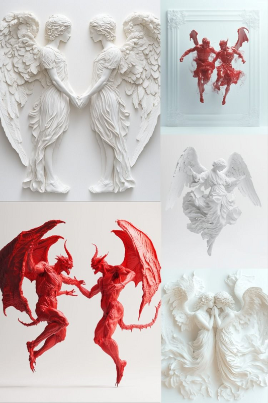 Angels & Demons - Stock Images